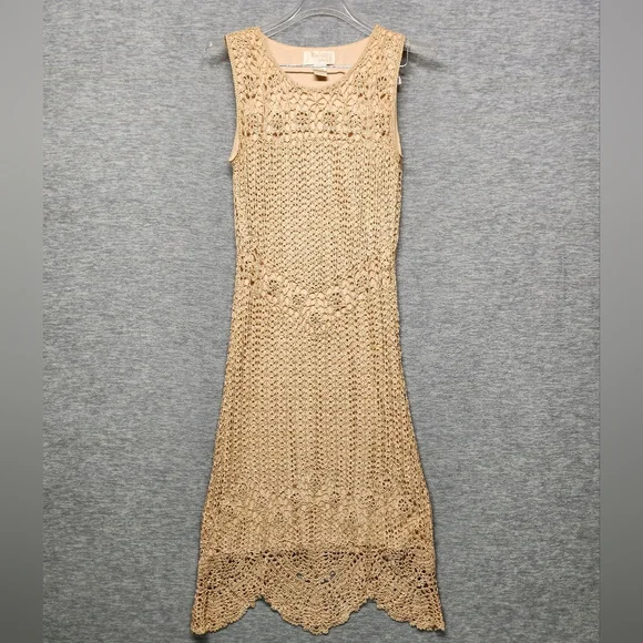 kroshetta by popillon | Dresses | Vtg 9s Kroshetta Papillon Crochet Knit  Boho Hippie Beach Summer Spring Dress L | Poshmark